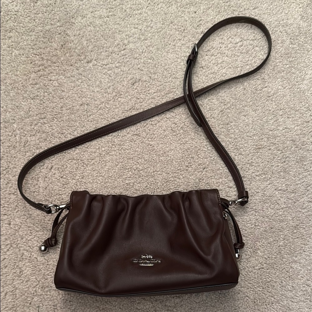 Coach Brown Crossbody Bag with Adjustable Strap